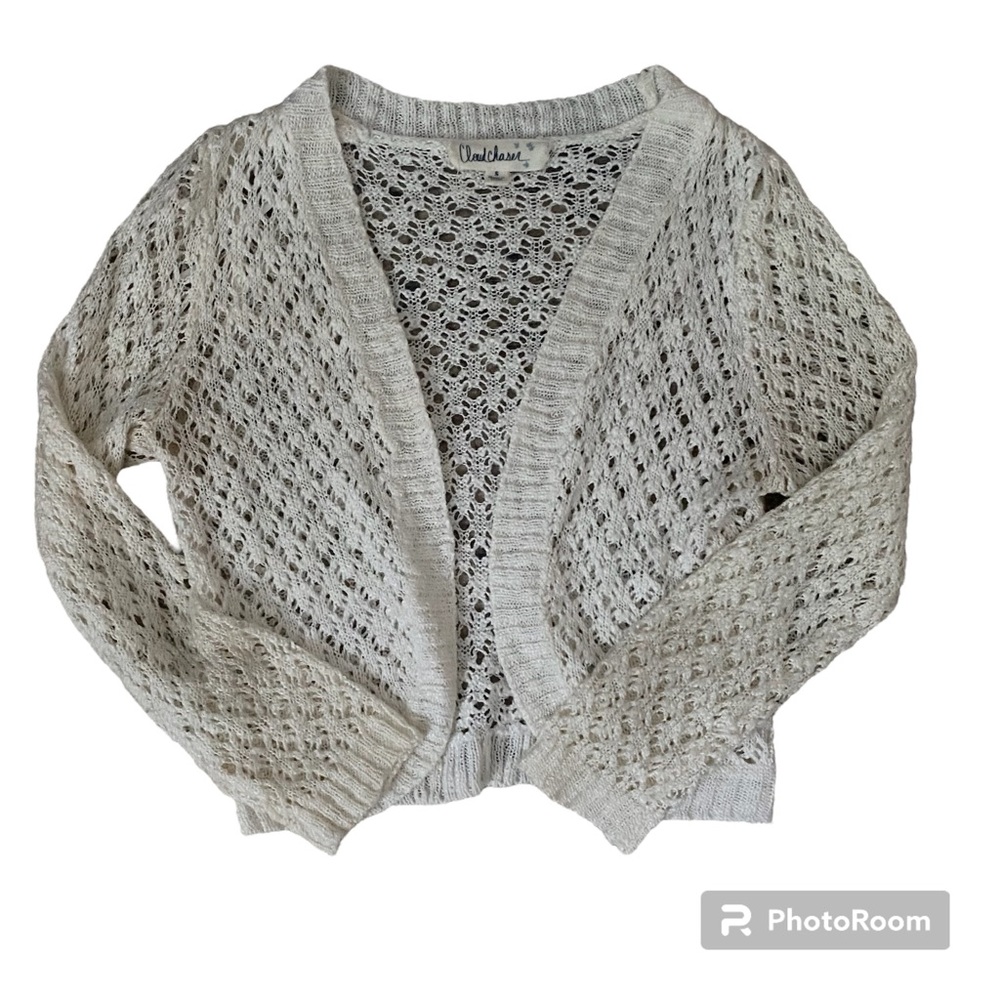 White crochet cardigan